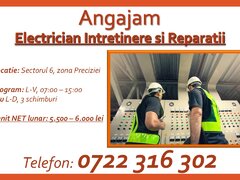 Electrician intretinere si reparatii